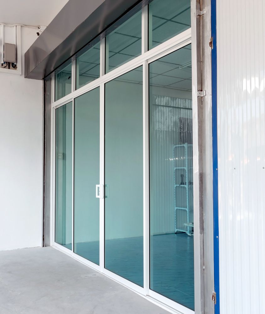 porta de vidro em Indaiatuba